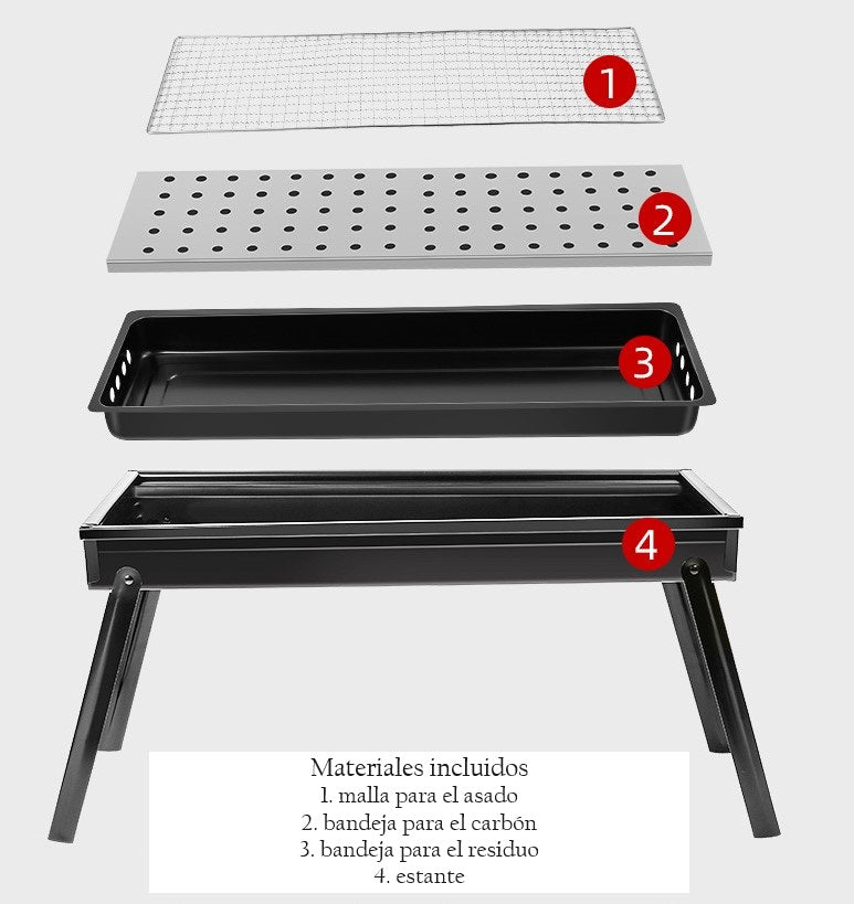PARRILLA BBQ 60CM MALLA